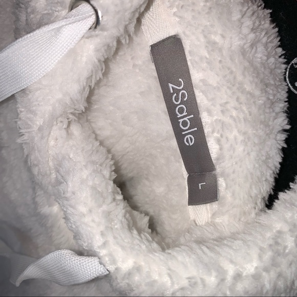 White Teddy Hoodie Sweater - Picture 8 of 8